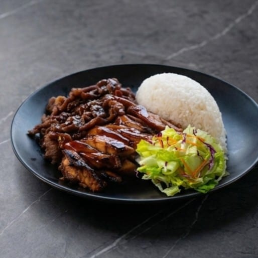 Chicken & Beef Teriyaki Combo.