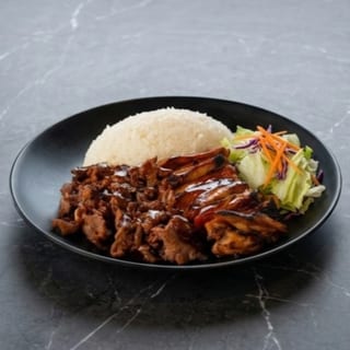 Chicken & Pork Teriyaki Combo