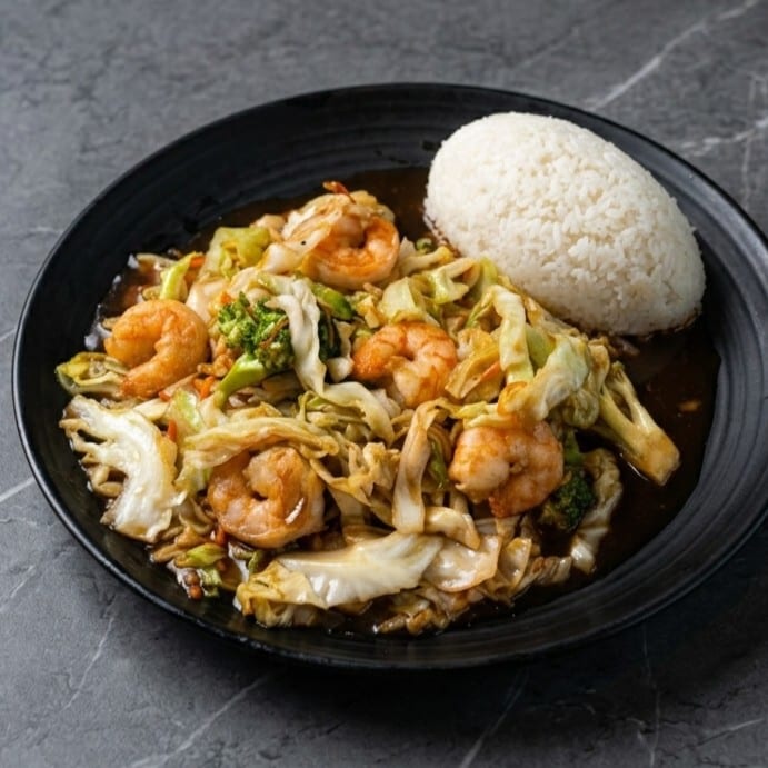 SHRIMP STIR FRIED.