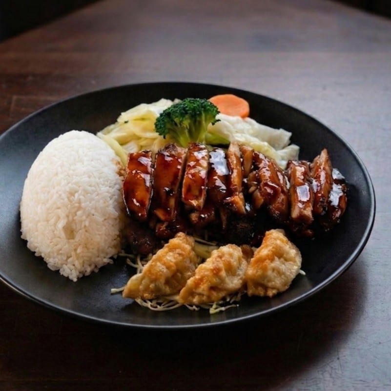 Chicken & Gyoza Combo.