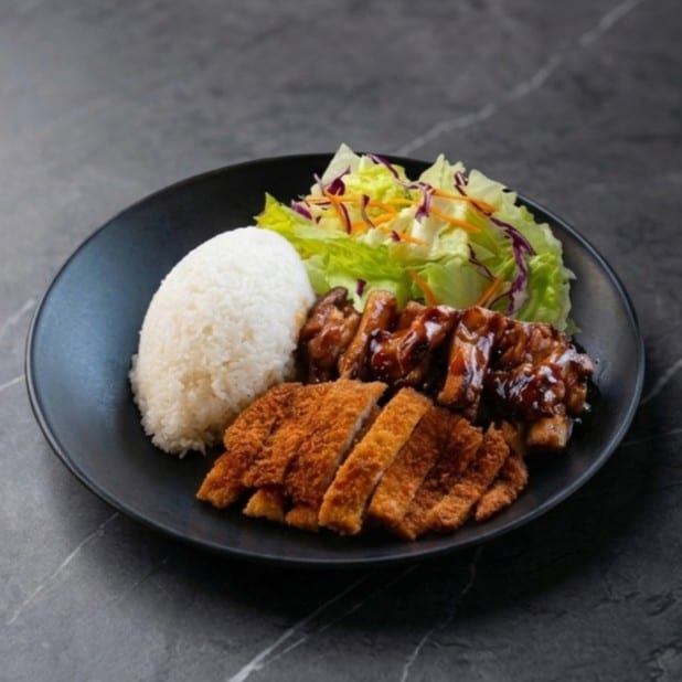 Chicken & Chicken Katsu Combo.