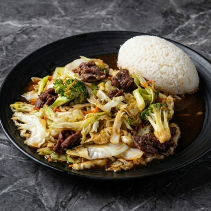 BEEF STIR FRIED.