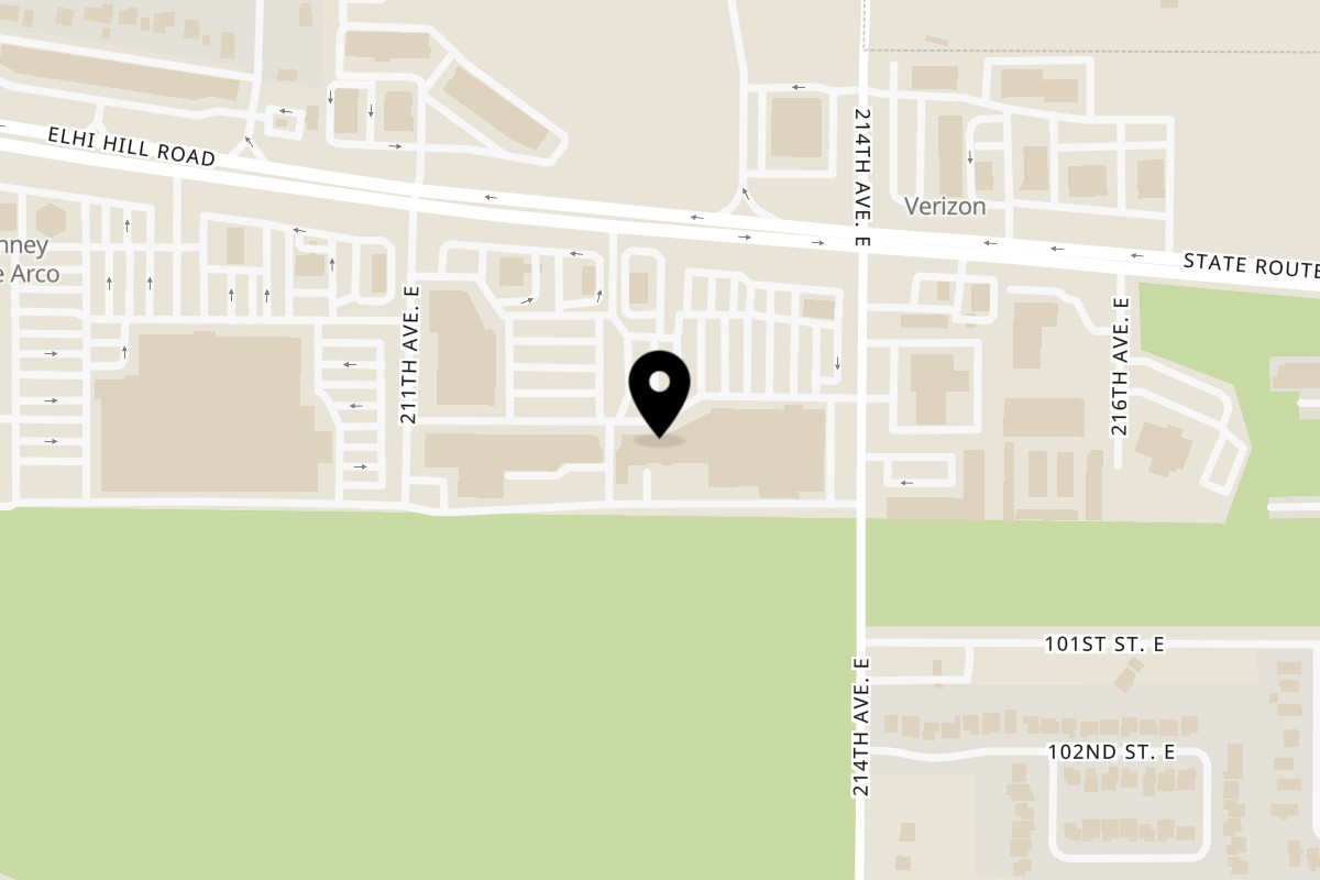 Map showing the location of Niko Teriyaki on 21241 WA-410 e in Bonney Lake